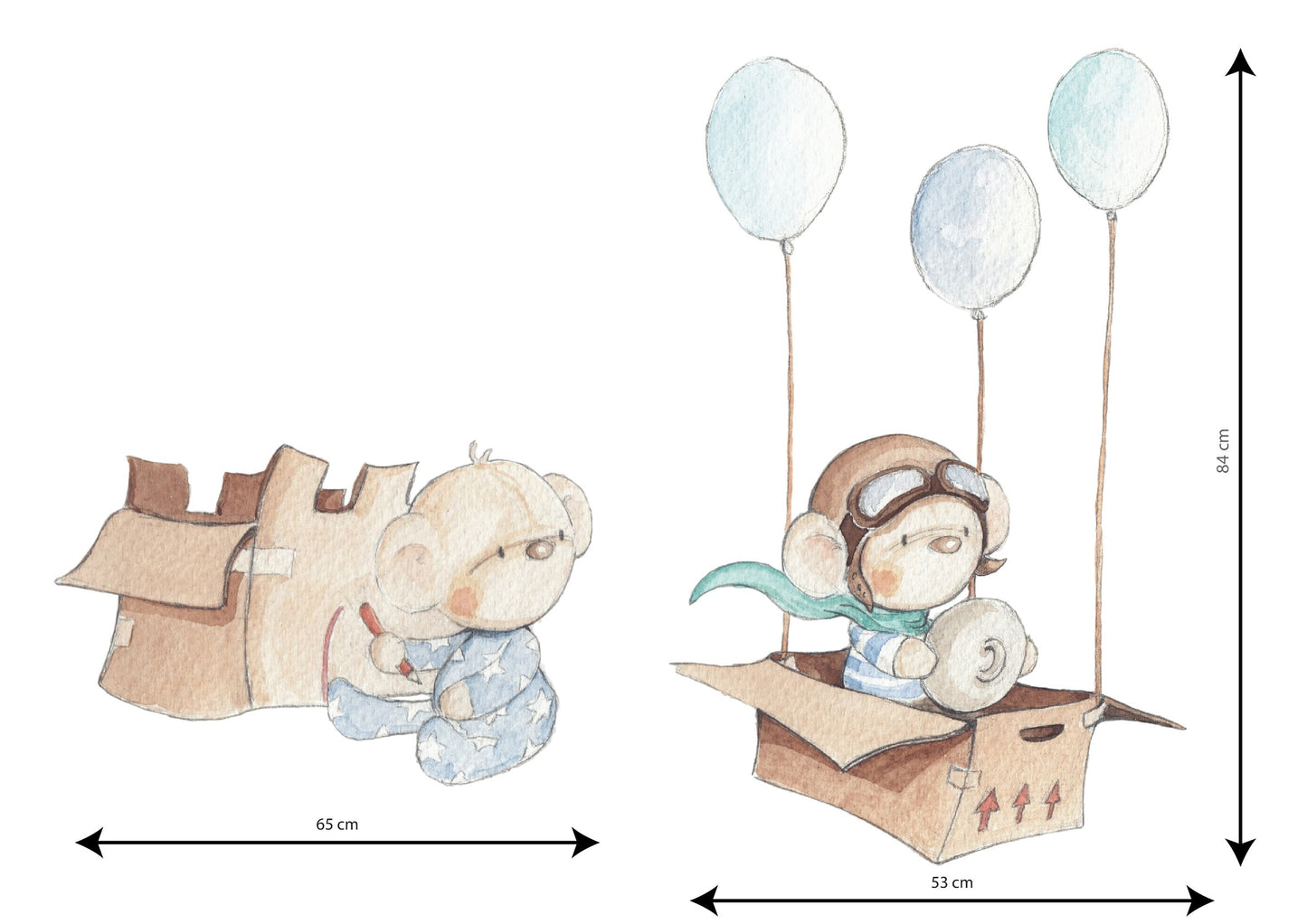 Vinilo Decorativo Infantil A BOX - Bolquer de Cotó