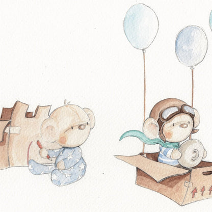 Vinilo Decorativo Infantil A BOX - Bolquer de Cotó